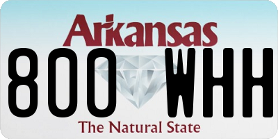 AR license plate 800WHH