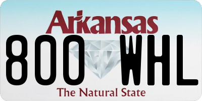AR license plate 800WHL