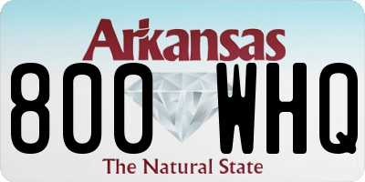 AR license plate 800WHQ