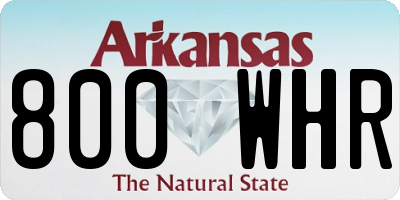 AR license plate 800WHR