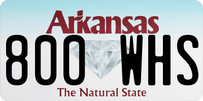 AR license plate 800WHS