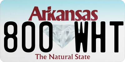 AR license plate 800WHT