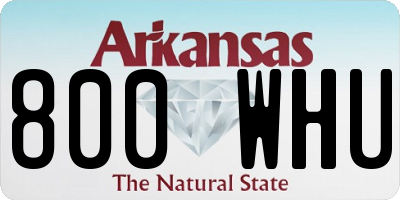 AR license plate 800WHU