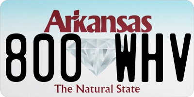 AR license plate 800WHV
