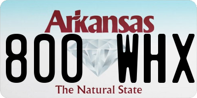 AR license plate 800WHX