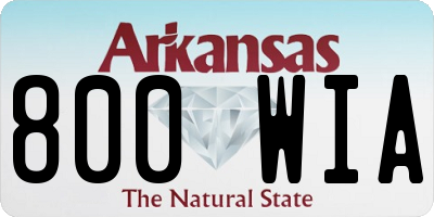 AR license plate 800WIA