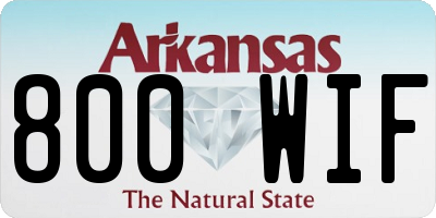 AR license plate 800WIF