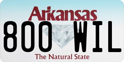 AR license plate 800WIL