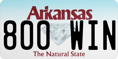 AR license plate 800WIN