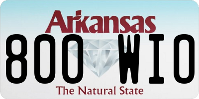 AR license plate 800WIO