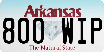 AR license plate 800WIP