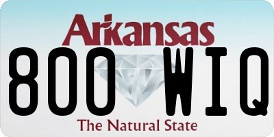 AR license plate 800WIQ