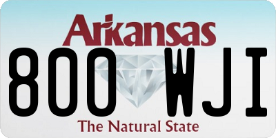 AR license plate 800WJI
