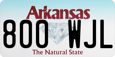 AR license plate 800WJL