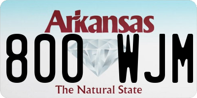 AR license plate 800WJM