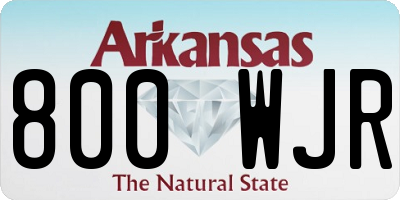 AR license plate 800WJR