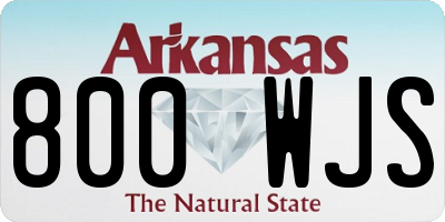 AR license plate 800WJS