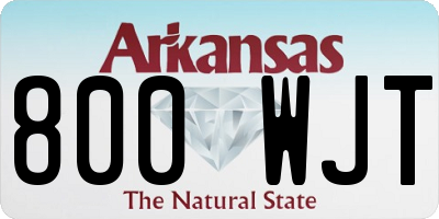 AR license plate 800WJT