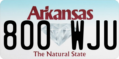 AR license plate 800WJU