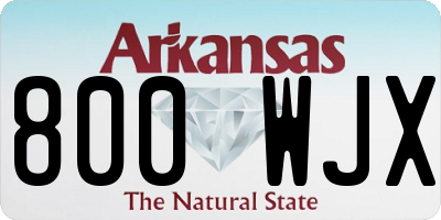 AR license plate 800WJX