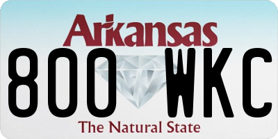 AR license plate 800WKC