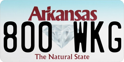 AR license plate 800WKG