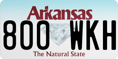 AR license plate 800WKH
