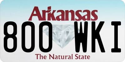 AR license plate 800WKI