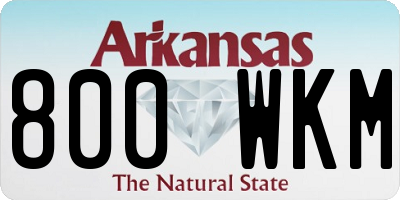 AR license plate 800WKM