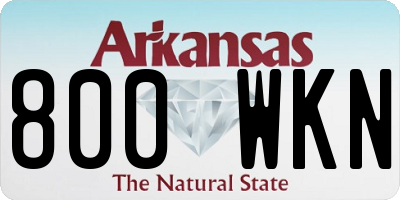 AR license plate 800WKN