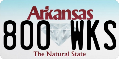 AR license plate 800WKS