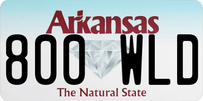 AR license plate 800WLD