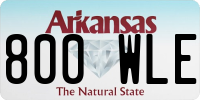 AR license plate 800WLE