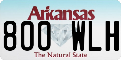 AR license plate 800WLH