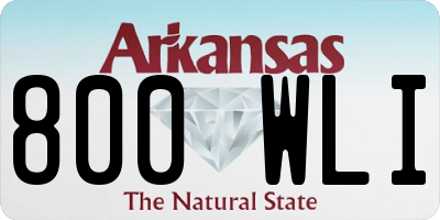 AR license plate 800WLI