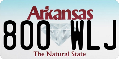 AR license plate 800WLJ