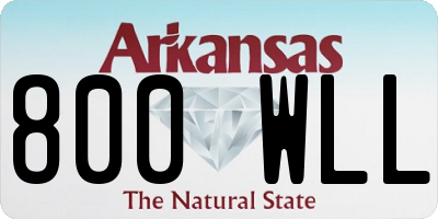 AR license plate 800WLL