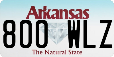 AR license plate 800WLZ