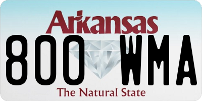 AR license plate 800WMA