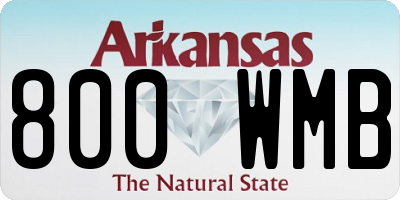 AR license plate 800WMB