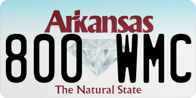AR license plate 800WMC