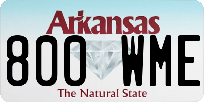 AR license plate 800WME