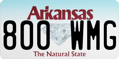 AR license plate 800WMG