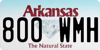 AR license plate 800WMH
