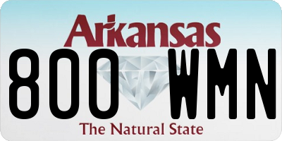 AR license plate 800WMN