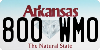 AR license plate 800WMO