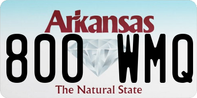 AR license plate 800WMQ