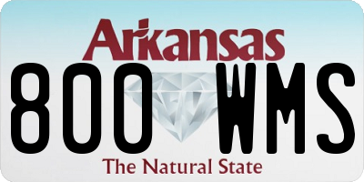 AR license plate 800WMS
