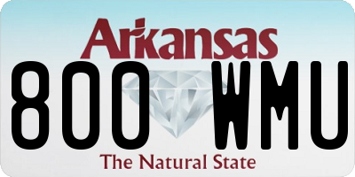 AR license plate 800WMU