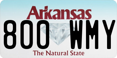 AR license plate 800WMY